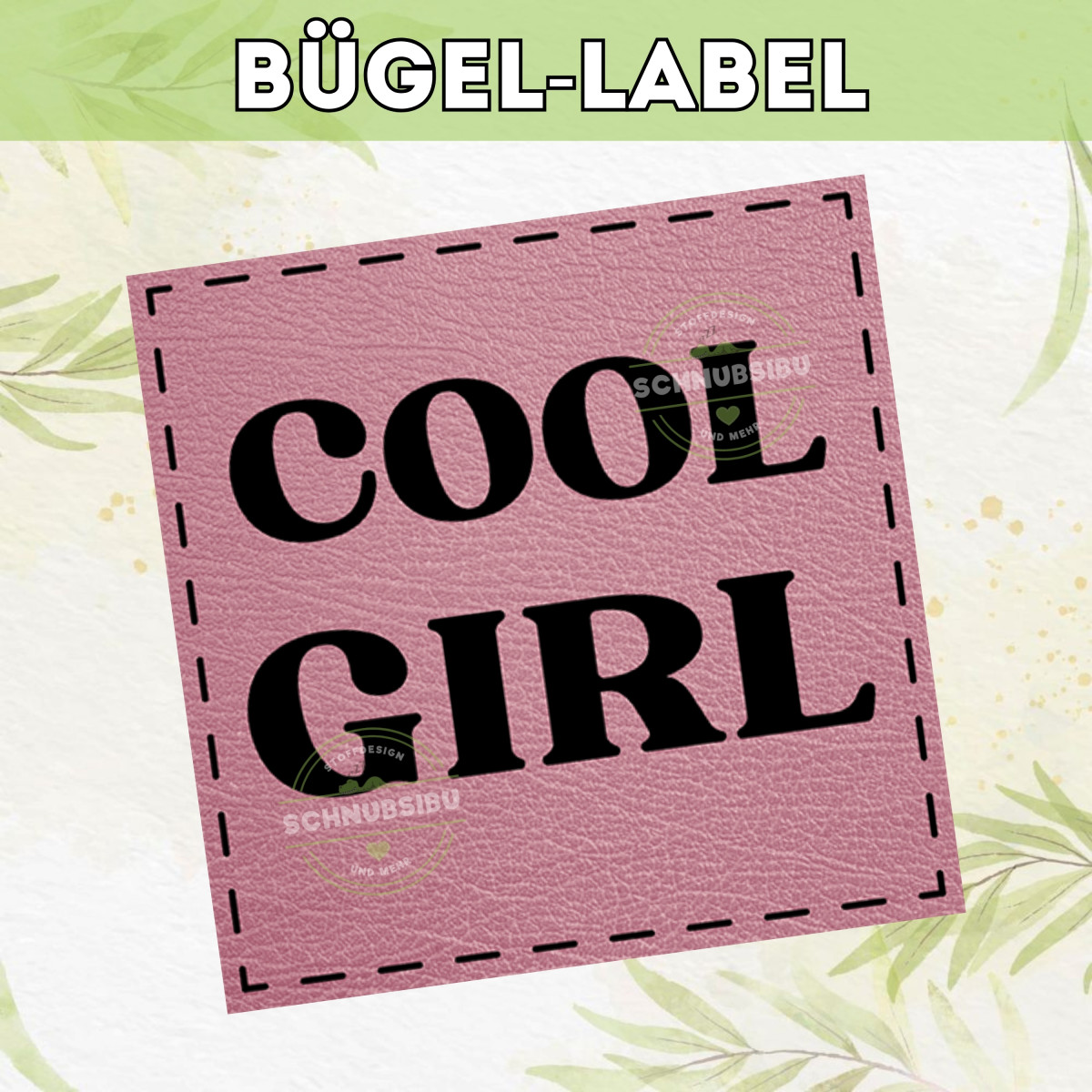 Bügel-Label Cool Girl